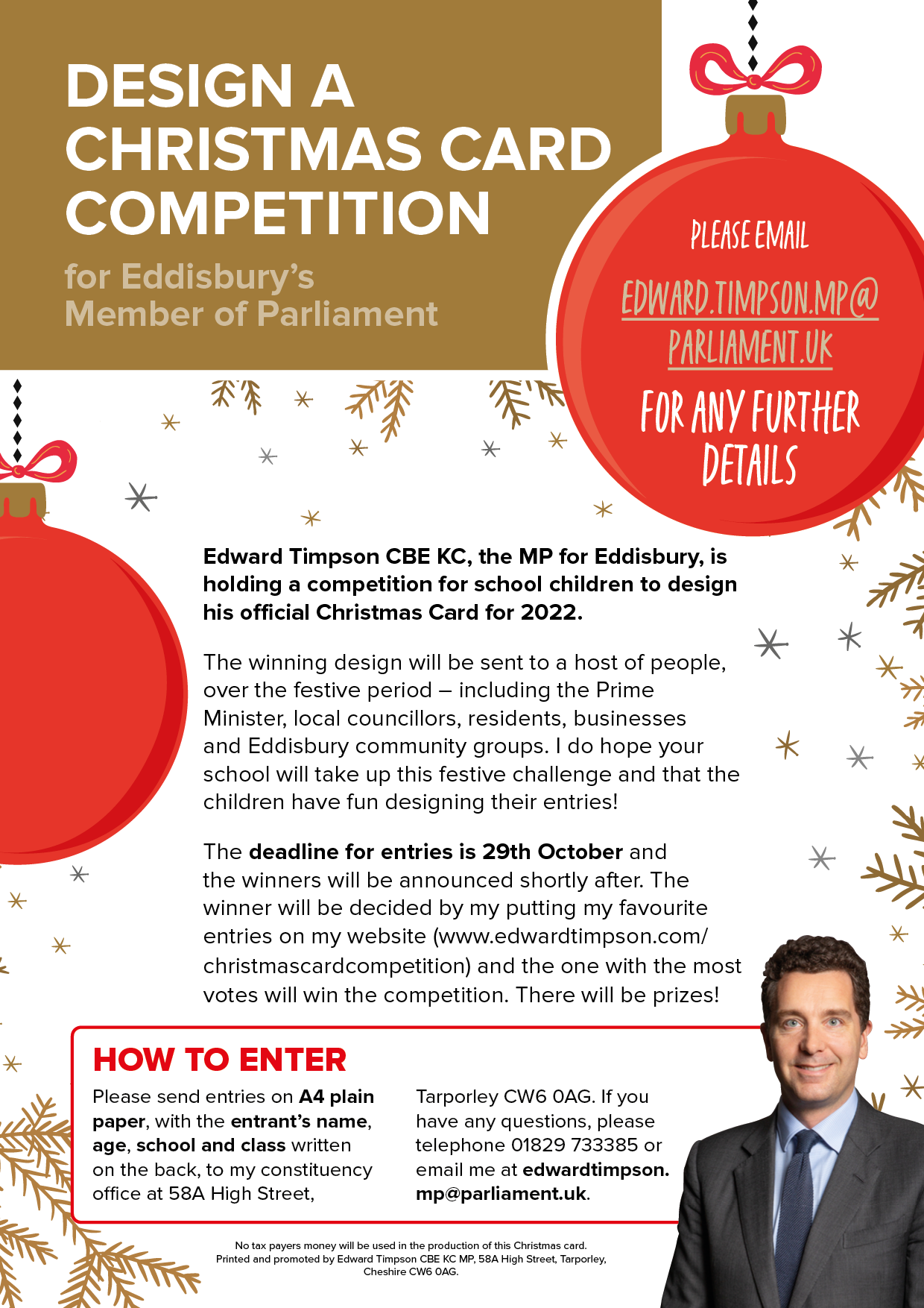 Edward Timpson's 2022 Christmas Card Competition 