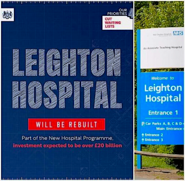 CONSERVATIVES: LEIGHTON HOSPITAL WILL BE REBUILT